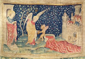 Blood flowing from the great winepress of God